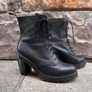 Pre-owned Kendra Lace Up Platform Dr. Martens Heeled Boots size 11